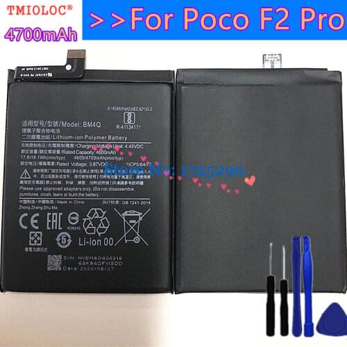 New High Quality 4700mAh Battery For Pocophone Poco F2 Pro Poco F2Pro Battery + Tools