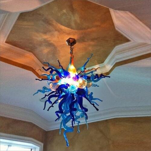 Hotel Big French Vintage Blown Glass Chandelier Hand Made Blown Glass Chandelier Home Decor Murano Art Light Made in China