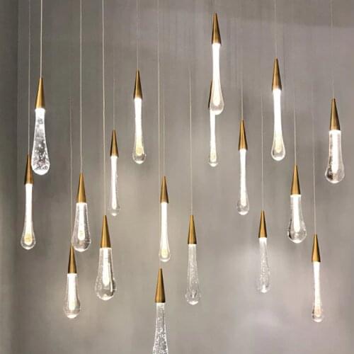 OUDELADI Crystal Pendant Lights