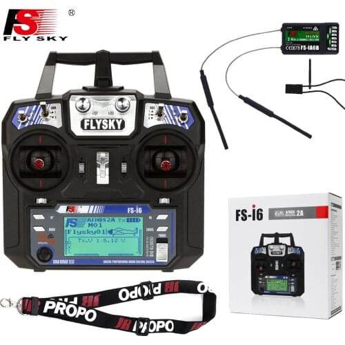 FlySky FS i6 2.4G 6ch RC Radio Transmitter+IA6B Receiver System LCD Screen For FPV Airplane Plane Quadcopter Mini Drone