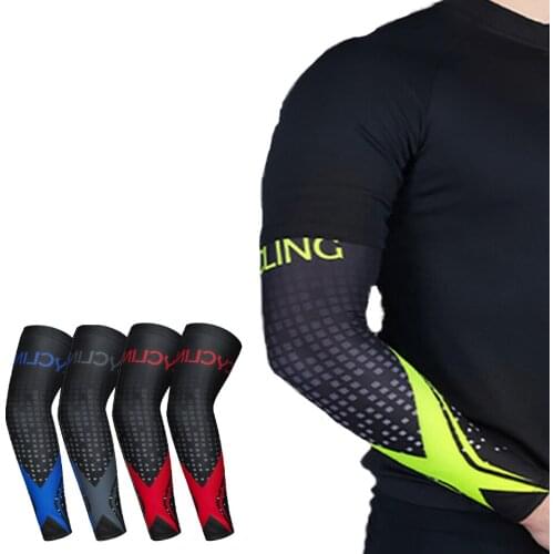 Unisex Ice Silk Arm Guard Sleeves Summer Travel Outdoor Sun Protection Cycling Fishing Running Sports Sleeves