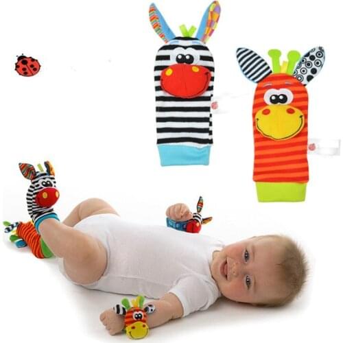 Cute Baby Leg Warmers Bells Foot Socks Teaching Aids Bell Rattles Baby Game Stuff Learning & Education Toddler Toy Playskool