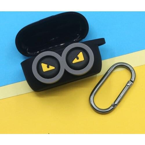 Cute Silicone Cover for Jabra Elite 75T Case TWS Wireless Headphone Box Bluetooth Earphone Case Charging Box Headset Bag