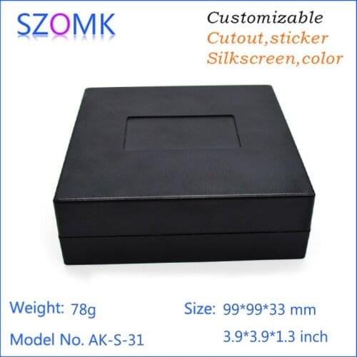 Standard plastic box enclosure electronics (1pcs) 99*99*33mm abs enclosure electronics switch box diy electronic plastic housing