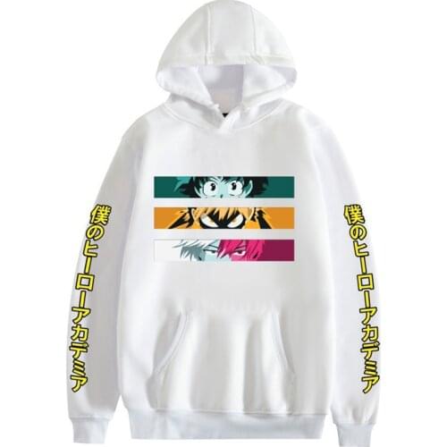My Hero Academia Hoodies Sweatshirt Unisex Casual Oversized Japanese Cartoon Loose Hoodie Comfortable Creativity Streetwear