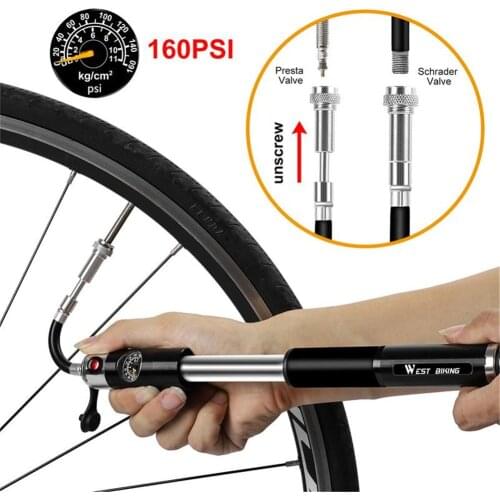 Bike Pump High Pressure Bicycle Tire Pump With Gauge For Road Mountain BMX Bikes Bike Pump Bicycle Pump Pompe Velo Topeak