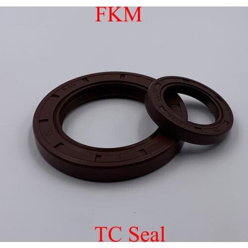 24.5*42*7 24.5x42x7 25*35*5/7 25x35x5/7 Brown Fluoro FKM Fluorine Rubber Spring Two Lip TC Gasket Radial Shaft Skeleton Oil Seal