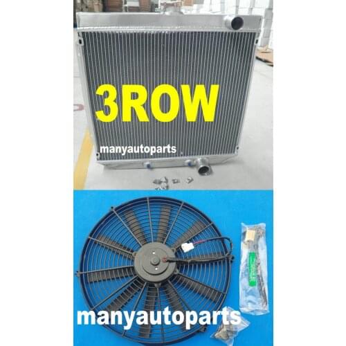 3 core aluminum radiator + fan for FORD Falcon XR XT XW XY 289 302 351 1969-1972