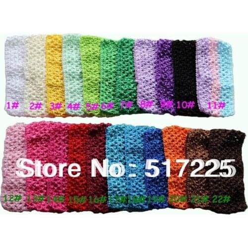3 inch crochet headband mix color free shipping