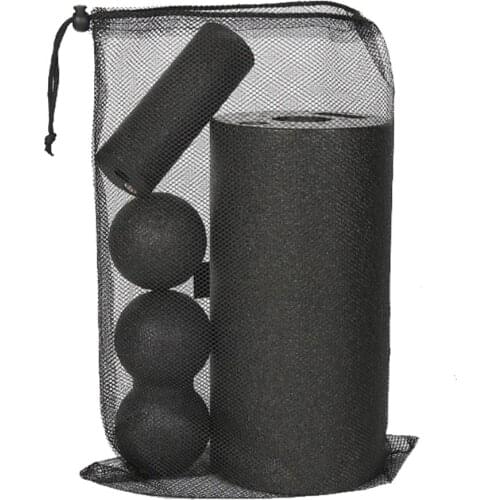 4pcs Toga Massage Roller Fitness Ball Foam Roller Peanut Balls Set Self-Myofascial Treatment Pilates Muscle Relaese Exercise