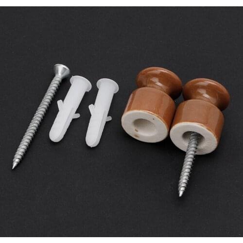 YYSD 5PCS High Frequency Electric Porcelain Gourd 24mm Porcelain Ceramic Insulator