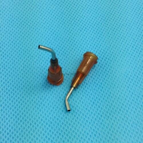 50pk 15gauge 45degree-prebent 1/2-inch Blunt Needle Dispense Tip ,Glue Dispensing Needle