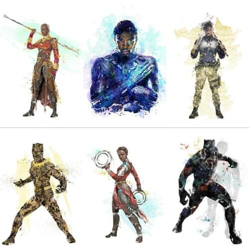 5D Diamond Painting Marvel Black Panther Disney Superhero Avengers Character Movie Wall Picture Boy Room Decor Gift