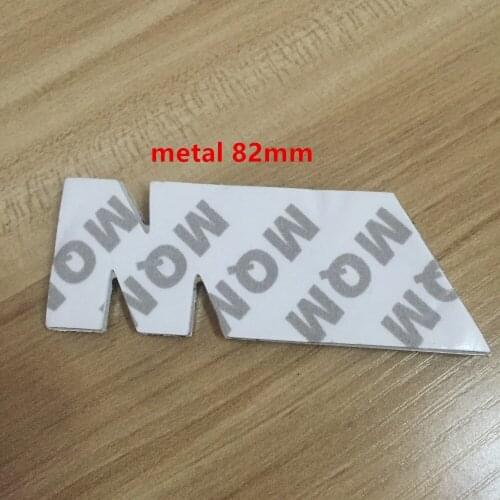 5X 3D Metal 82mm Chrome Black Stickers and decals logo on cars M badge emblem for M car accessories