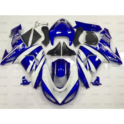For Kawasaki ZX10r 2006 - 2007 Body Kits ZX10r 07 Plastic Fairings Ninja ZX 10r 2006 Blue White Fairing Kits