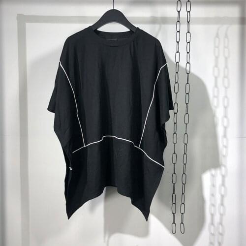 Owen seak Men Casual T Shirt Mens Clothing Gothic Tops Tees Summer Men Solid Black T Shirt Size