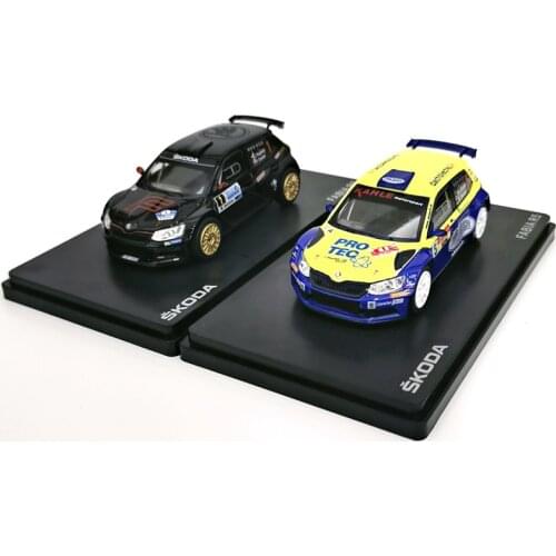 Diecast 1:43 Scale Skoda Fabia R5 Rally Alloy Car Model Metal Adult Collection Souvenir Ornaments Display Vehicle Toys Gift