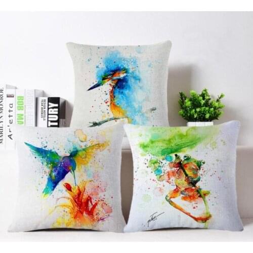 Fashion Home Cotton Linen Throw Pillow Case Deer Waist Cushion CaseFashion Pillow Comfortable Cotton Linen