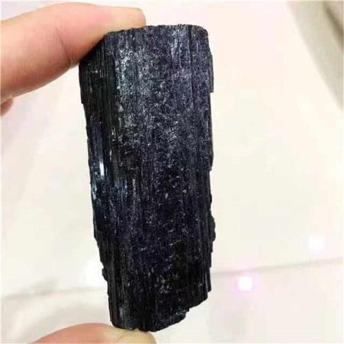 MOKAGY 130g-150g Natural Raw Quartz Crystals Healing Stones Black Tourmaline 1pc