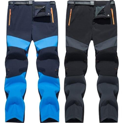 2020 New Hiking Pants Plus Size 5XL Men Winter Fleece Warm Waterproof Pants Outdoor Trekking Camping Fishing Softshell Trousers