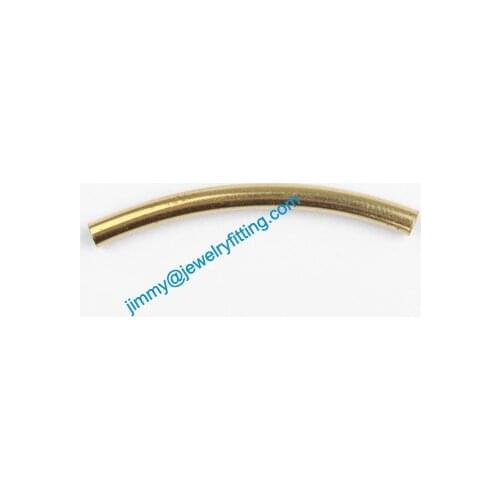 2013 New Jewelry findings Bent Tubing tube spacer tube beads for bracelet 3*35mm