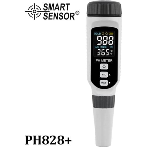 PH828 Pen Type PH Detector High Precision Industrial Water PH PH Water Quality Analyzer Color Display Charging