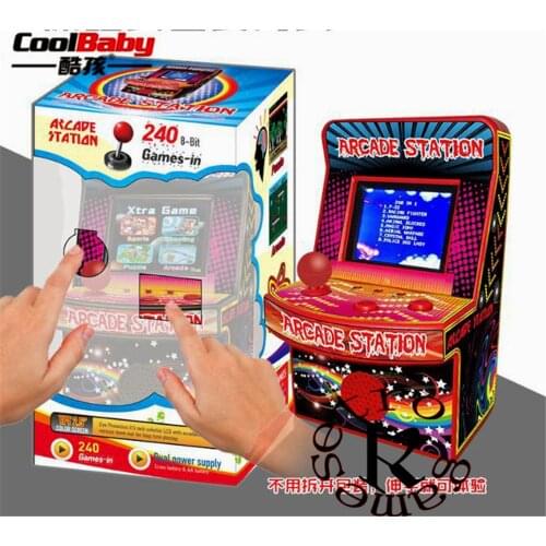 Mini Arcade Portable Game Console Players BL-883 Retro Handheld 8-Bit Game Machine Games Built-in 240 Classic Games for Kids