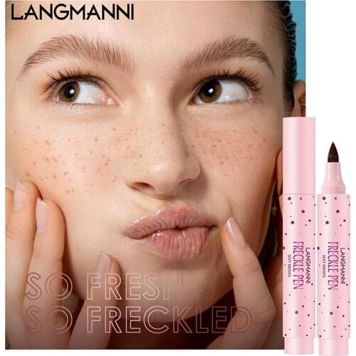Natural Freckle Pen Soft Brown Imitation Freckles Pen Makeup Waterproof Dot Spot Pen Create The Most Effortless Sunkiss