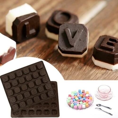 26 Letter Silicone Mold Chocolate Spaces Ice Mold Cake Mold Bbaking Mold Biscuit Chocolate Pizza Multifunctional Cake Mould