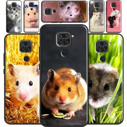 Cute Adorable Hamster For Redmi Note 10 Pro Case For Redmi Note 9 8 Pro 7 8T 9S Cover For Redmi 9 9C 9A 9T 7A 8A