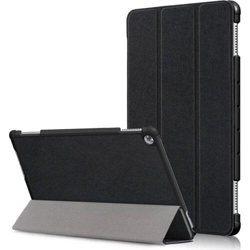 Faux Leather Tablet Protection Case Cover Stand for Huawei Mediapad M5 Lite