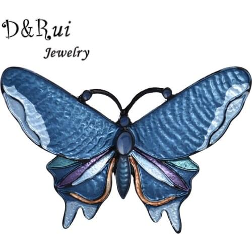 2019 Hot Sale Womens Enamel Butterfly Brooches for Girls Metal Pins Alloy Insects Banquet Wedding Bouquet Brooch Jewelry Gifts