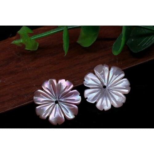20pcs Nice Real Natural Flower Pearl Shell Flower MOP Pearl Shell
