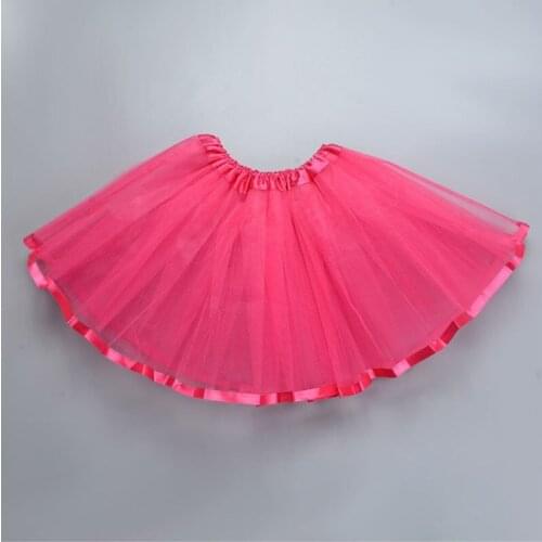 2020 Sweet Girls Tutu Skirts Baby Girls Fluffy Pettiskirts Skirt Princess Girl Ball Gown skirt Dance Wear Party Clothes Rose red