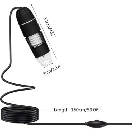 2MP 1080p 3 in 1 USB Type-C Micro-USB 1000X Microscope Magnifier Camera Endoscope for android- Phone OSX Windows PC