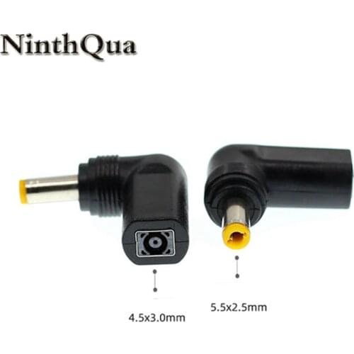 Laptop Dc Power Supply Adapter Charger Plug Converter 4.5x3.0mm Female to 5.5x2.5mm Male Jack Connector for Asus Lenovo Notebook