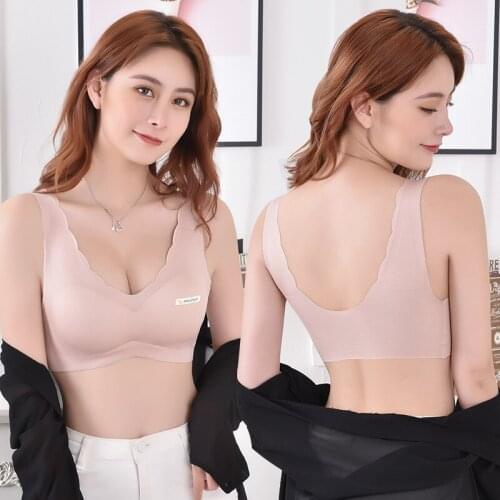 Bras For Women Underwear Solid Color Wireless Bra Lingerie Fashion Padded Bralette Push Up Seamless Comfortable Sports Vest Bra