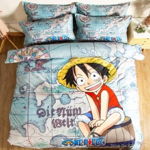 ONE PIECE Monkey D. Luffy 3D Printed Duvet Cover Set 2/3pcs Twin Full Queen King Size Bedding Set Home Textile for Boys Girls