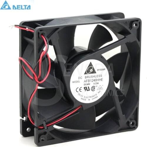 For delta AFB1248HHE 12038 12cm DC 48V 0.23A server case industrial inverter fans blower cooler