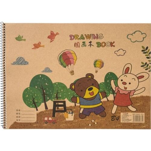 Children Sketchbook Papel Acuarela Watercolor Gouache Crayon Color Lead Sketch Paper Portable Artist Painting Paper Art Supplies