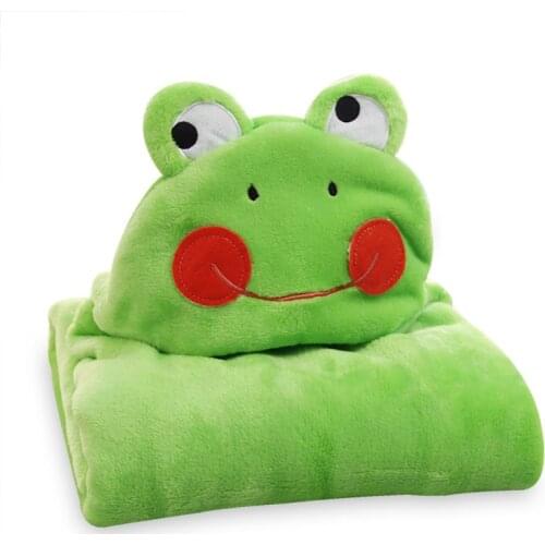 2018 Baby Blanket 3D Cartoon Animal Flannel Keep Warm Blanket 0-6 Years Childrens Hooded Bath Towel