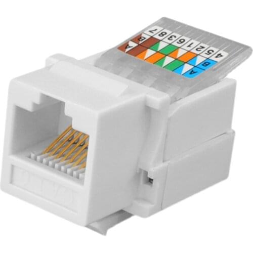 CAT6 Network Module Information Socket RJ45 Connector Adapter Keystone Jack