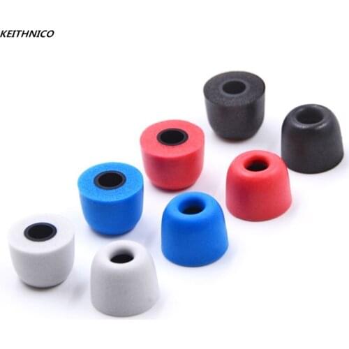 KEITHNICO 1 Pair 4.9MM High quality Memory foam tips T400 noise isolation enhanced bass Slow rebound sponge