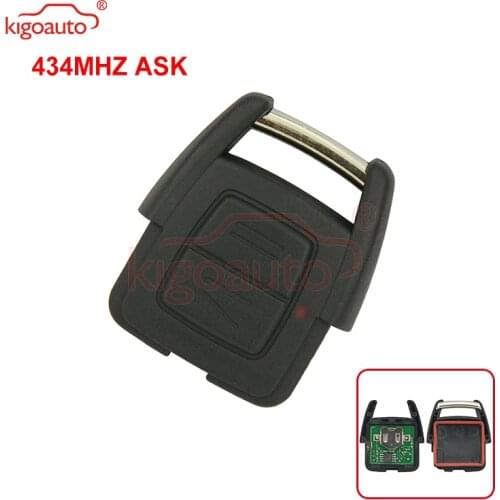Kigoauto 93176615 Remote key fob 2 button 433Mhz ASK model for Opel Vauxhall Holden Astra G Zafira A 2000 2001 2002 2003 2004