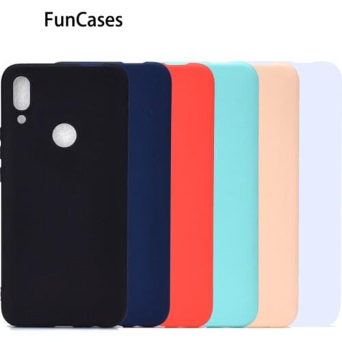Red Cell Cases For telefon Huawei P Smart Z Telefoan Plain Covers Cases Telefoon sFor Huawei armor Y9 Prime 2019 Soft TPU Cases