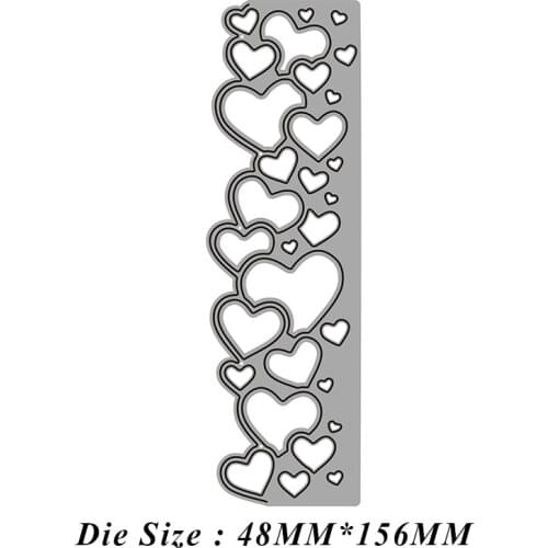 Love Heart-shaped Lace 2021 Metal Cutting Dies Cut Die Mold Card Scrapbooking Paper Craft Knife Mould Blade Punch Stencils
