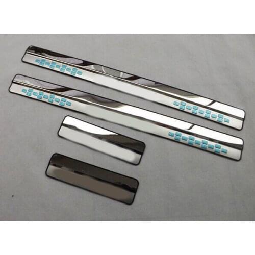 2015 For nissan QASHQAI Automobile Door Sill Strip Accessories Car Styling Welcome Pedal 4PCS