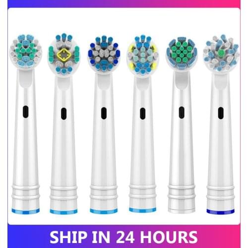 New 4Pcs Electric Toothbrush Heads Replaceable Brush Heads For Oral B Dual Clean Health Triumph Electric Replacement Brush Heads