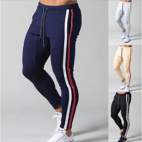 Cross border autumn and winter running pants fitness football training pants European and American slim fit leisure sports pants