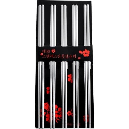 Stainless Steel Chopsticks Chopsticks Stainless Steel Durable Chopsticks for Kitchen Dining Room